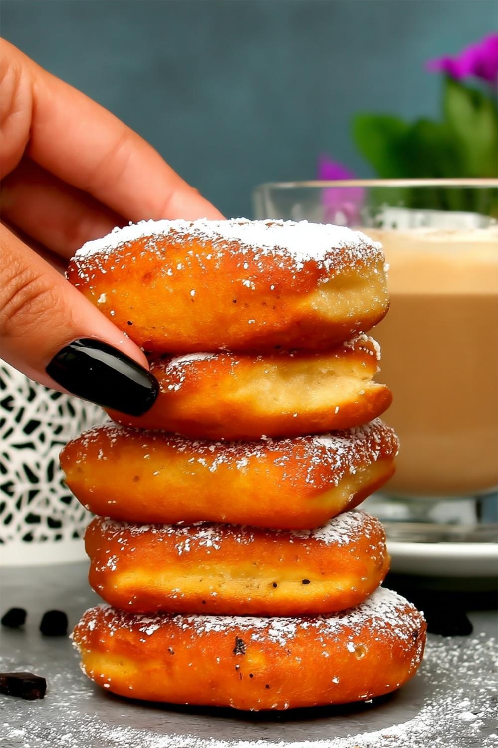 Golden Glazed Donut Tower