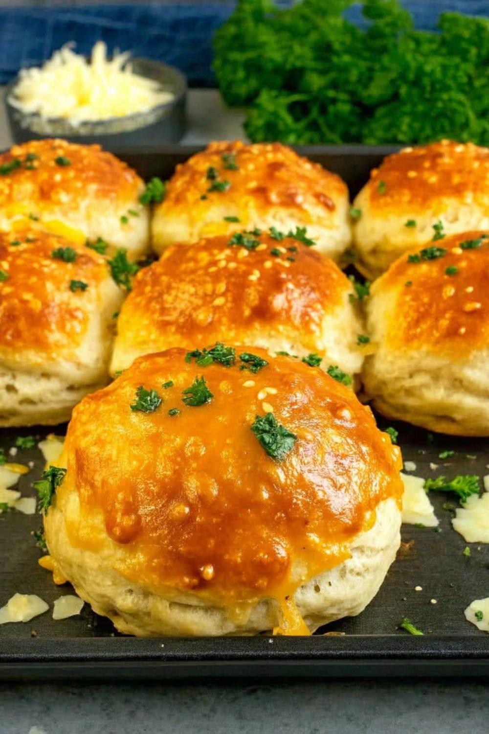 Golden Herb-Crusted Biscuits