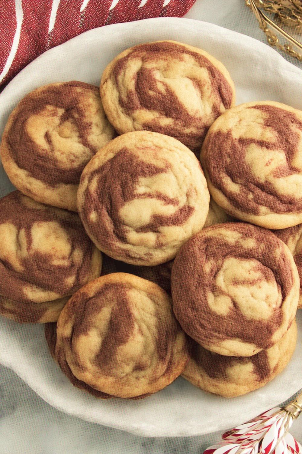 Marbled Pinwheel Cookie Bowl