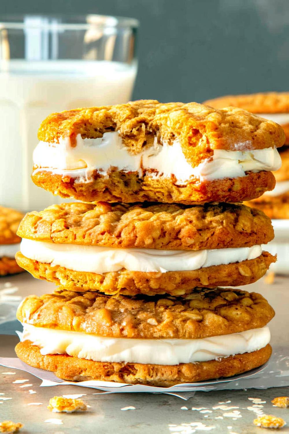 Towering Ice Cream Sandwiches