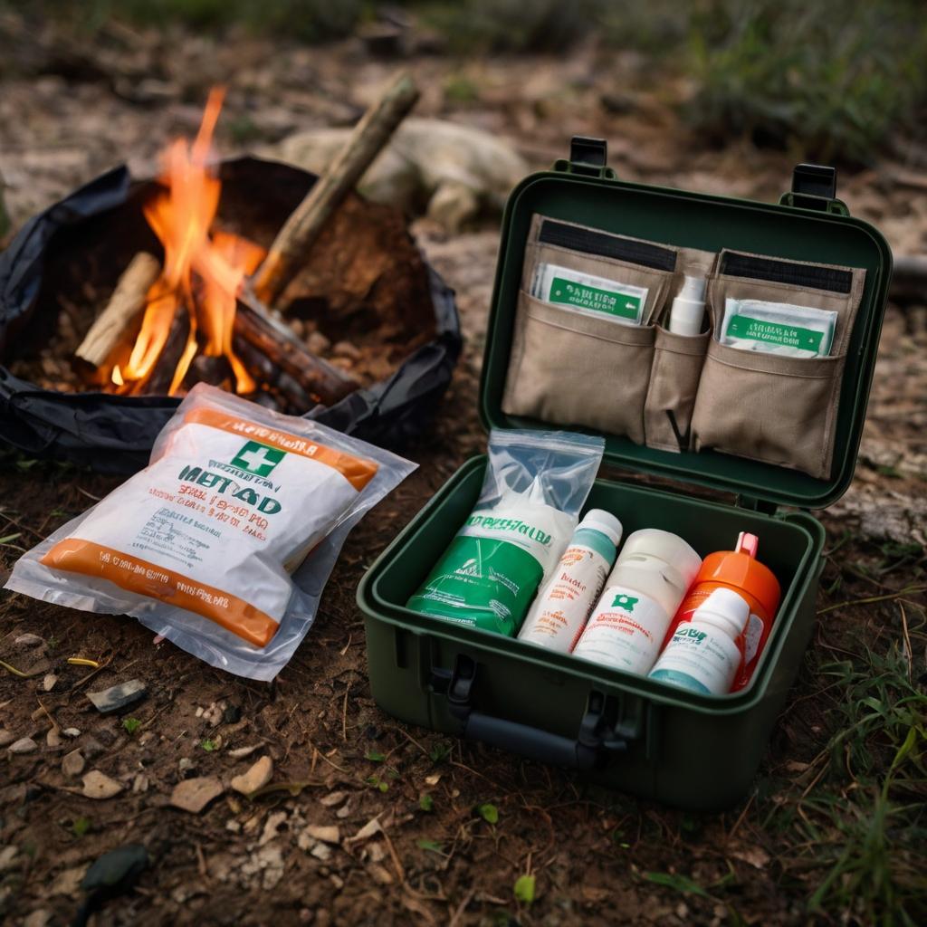 Camping emergency kit supplies