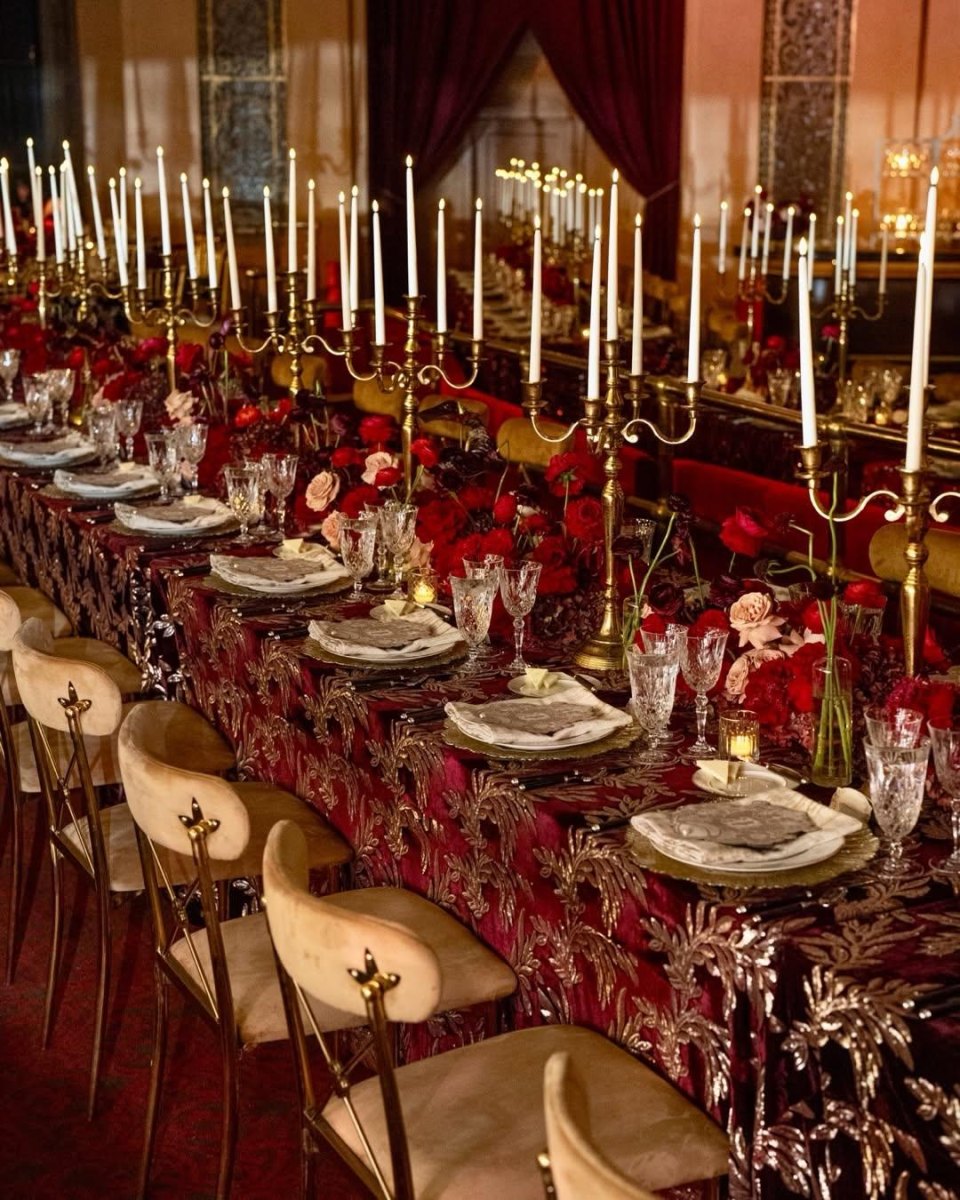Burgundy gold autumn wedding flowers