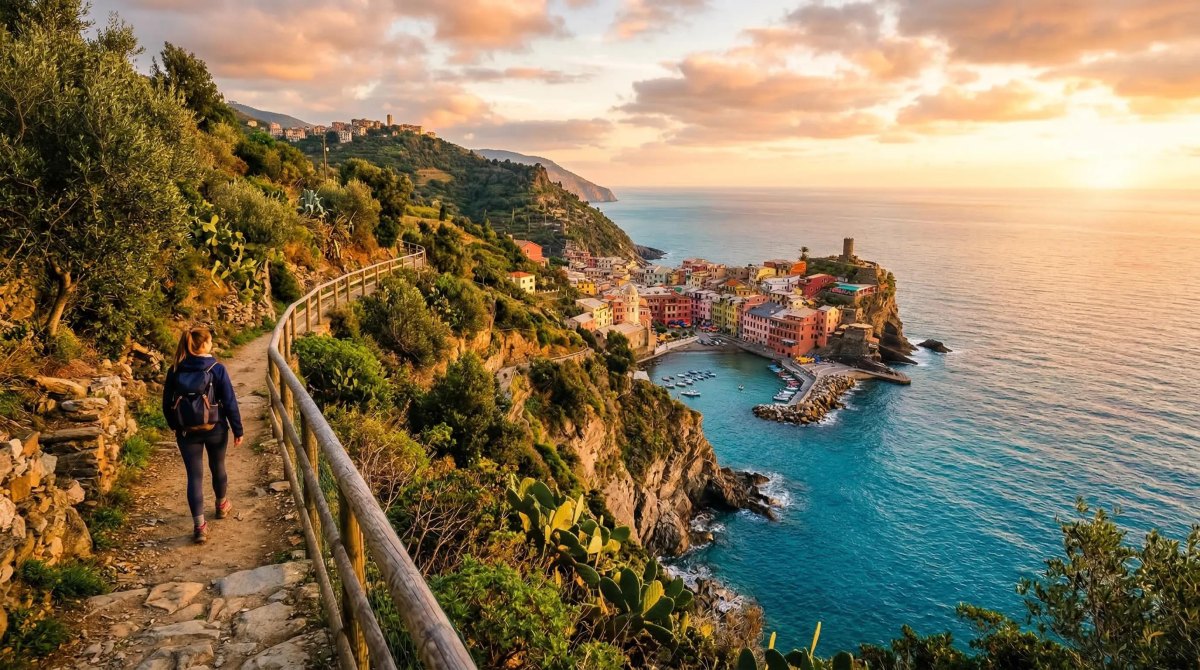 Cinque Terre coastal hiking trail
