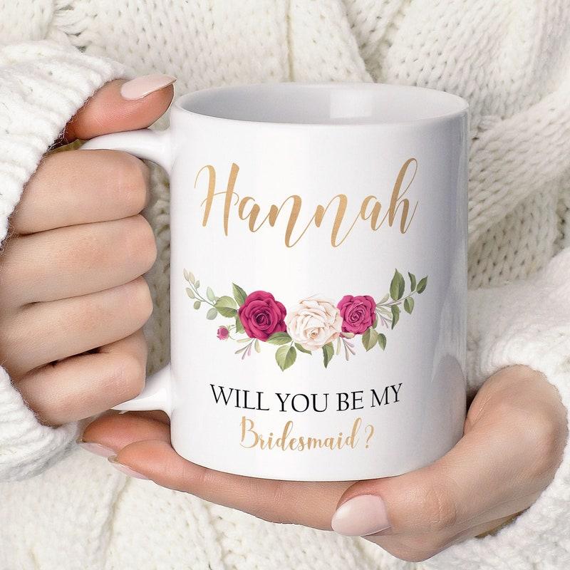 Coffee bridesmaid proposal gift