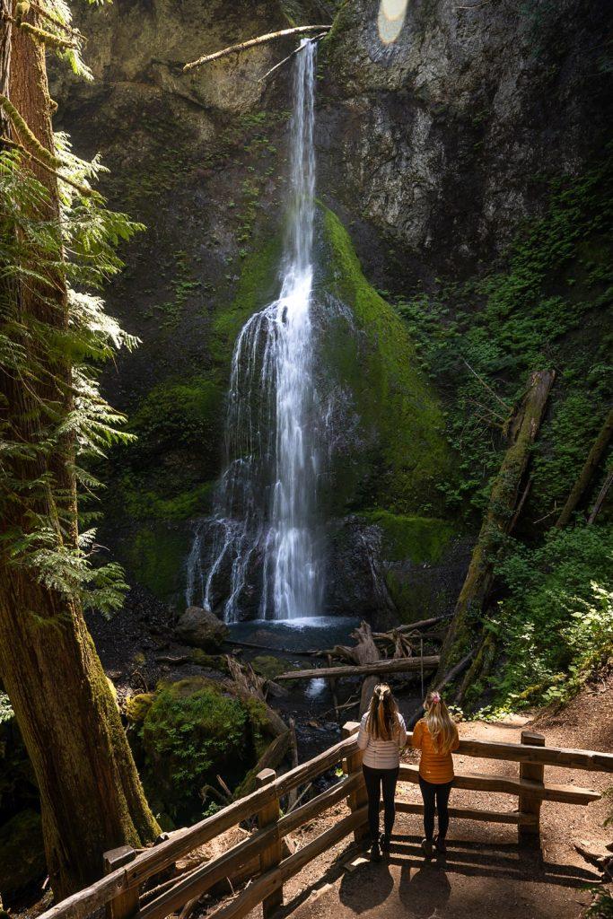 Comet Falls cascading near Mount Rainier