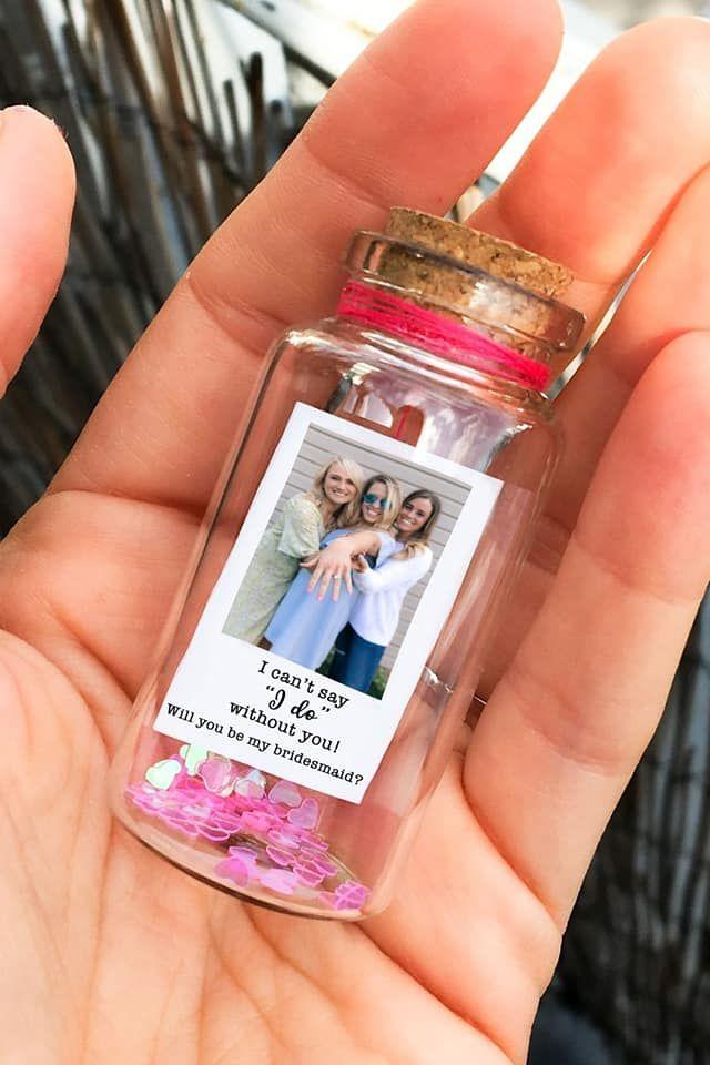 Bridesmaid proposal gift jar