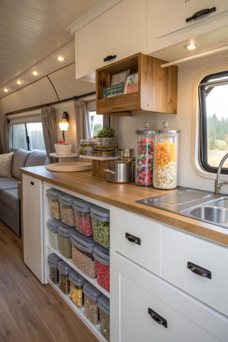 RV meal prep organization
