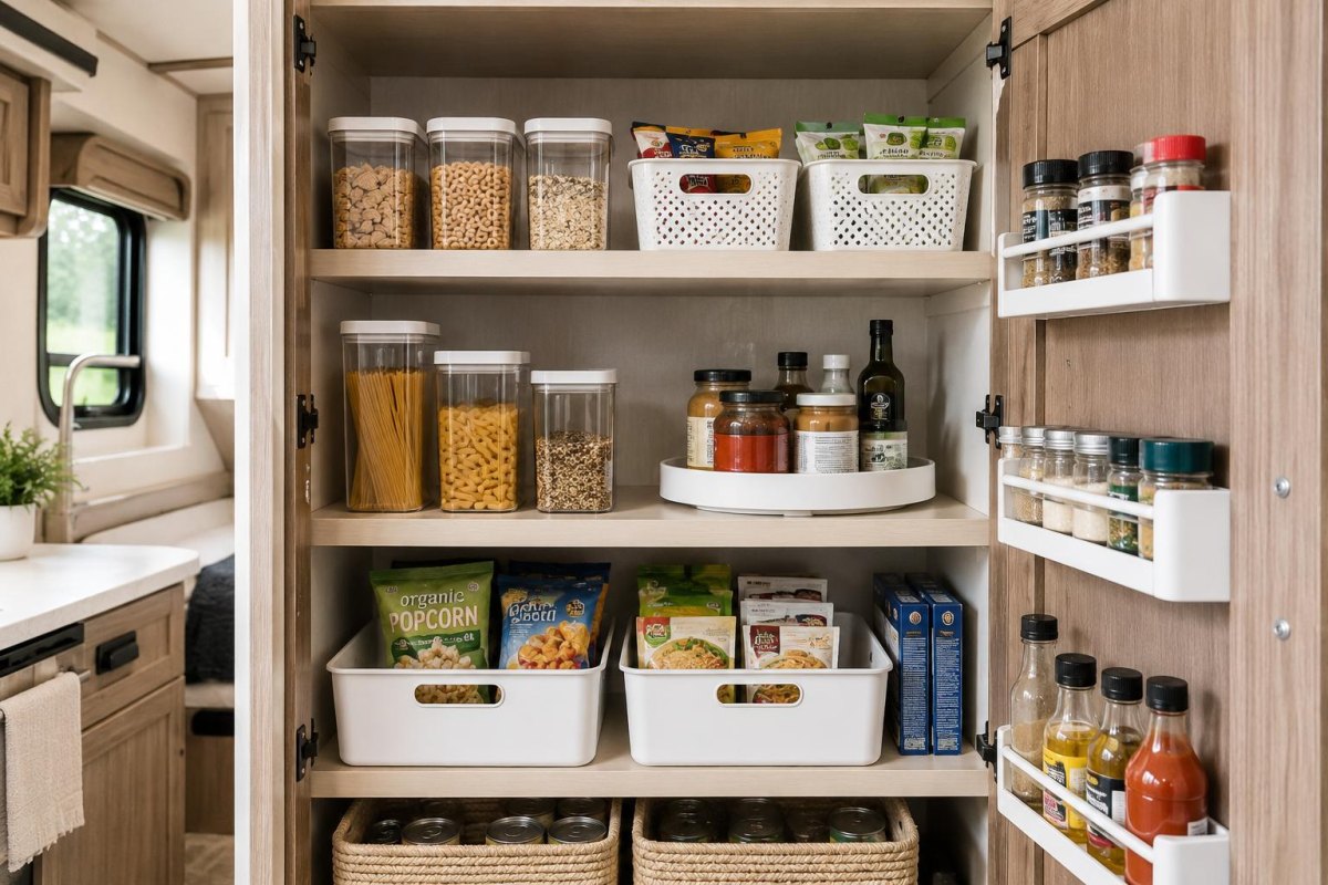 RV pantry containers