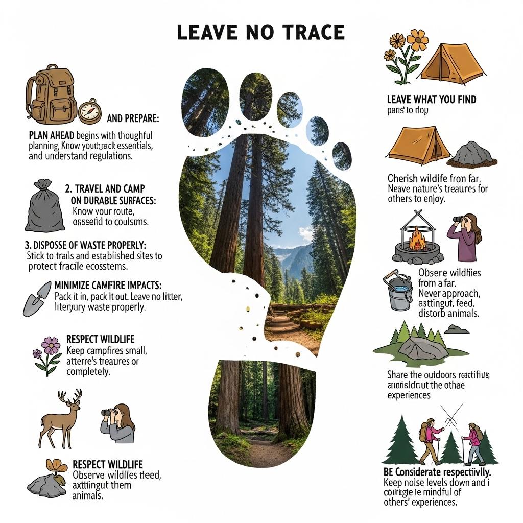 Leave no trace campsite