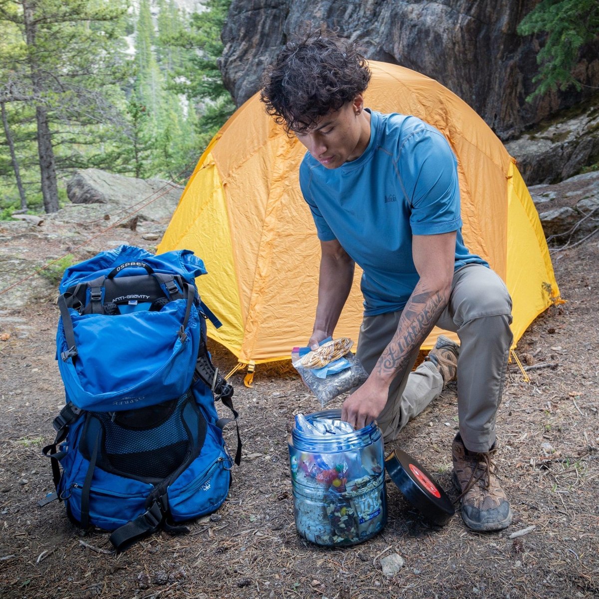 Bear safe food storage camping