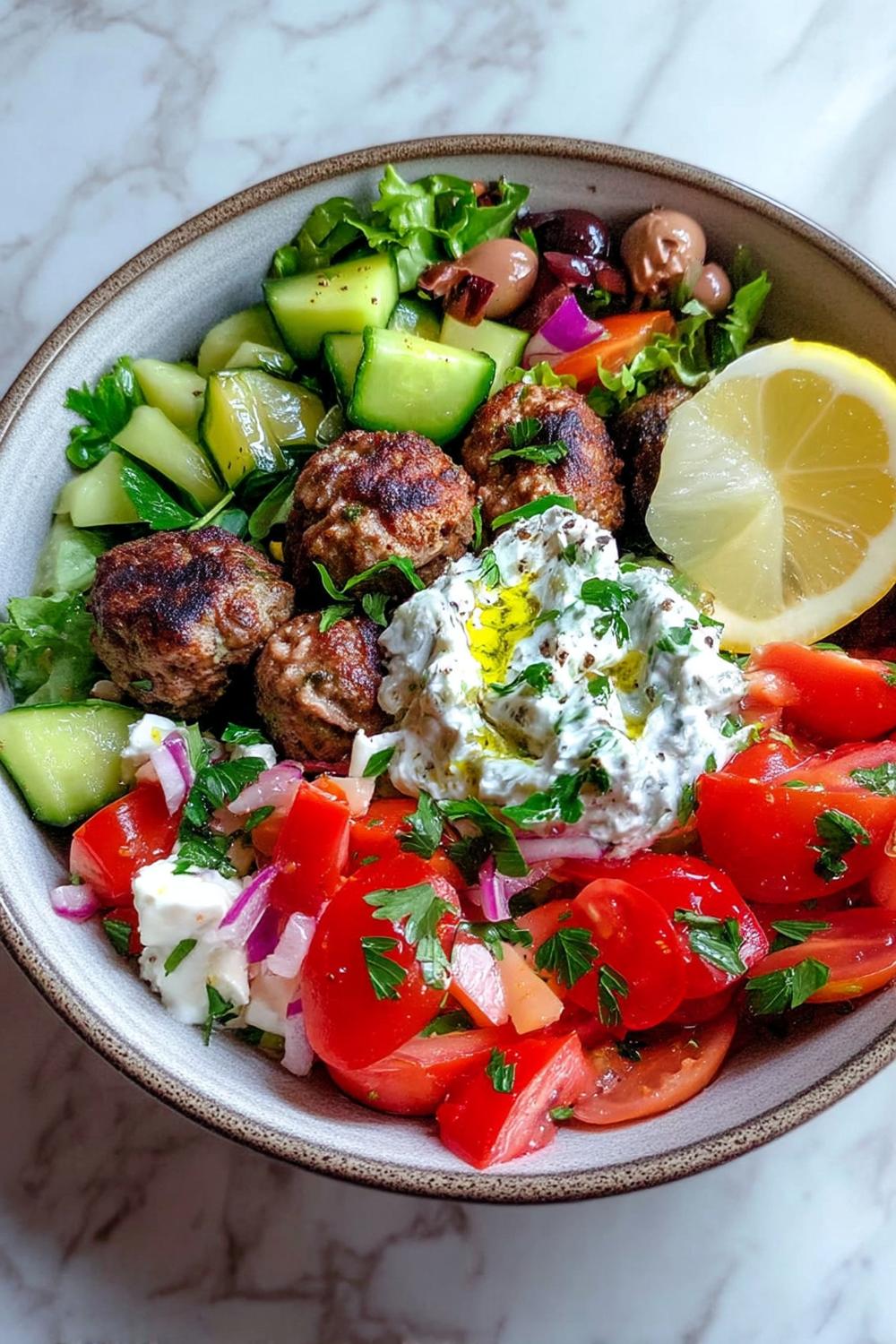 Herbed Meatball Medley