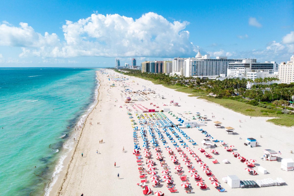Miami South Beach skyline view
