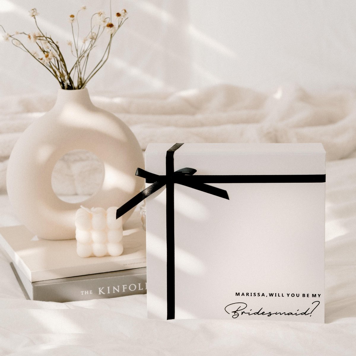Minimalist bridesmaid proposal gift