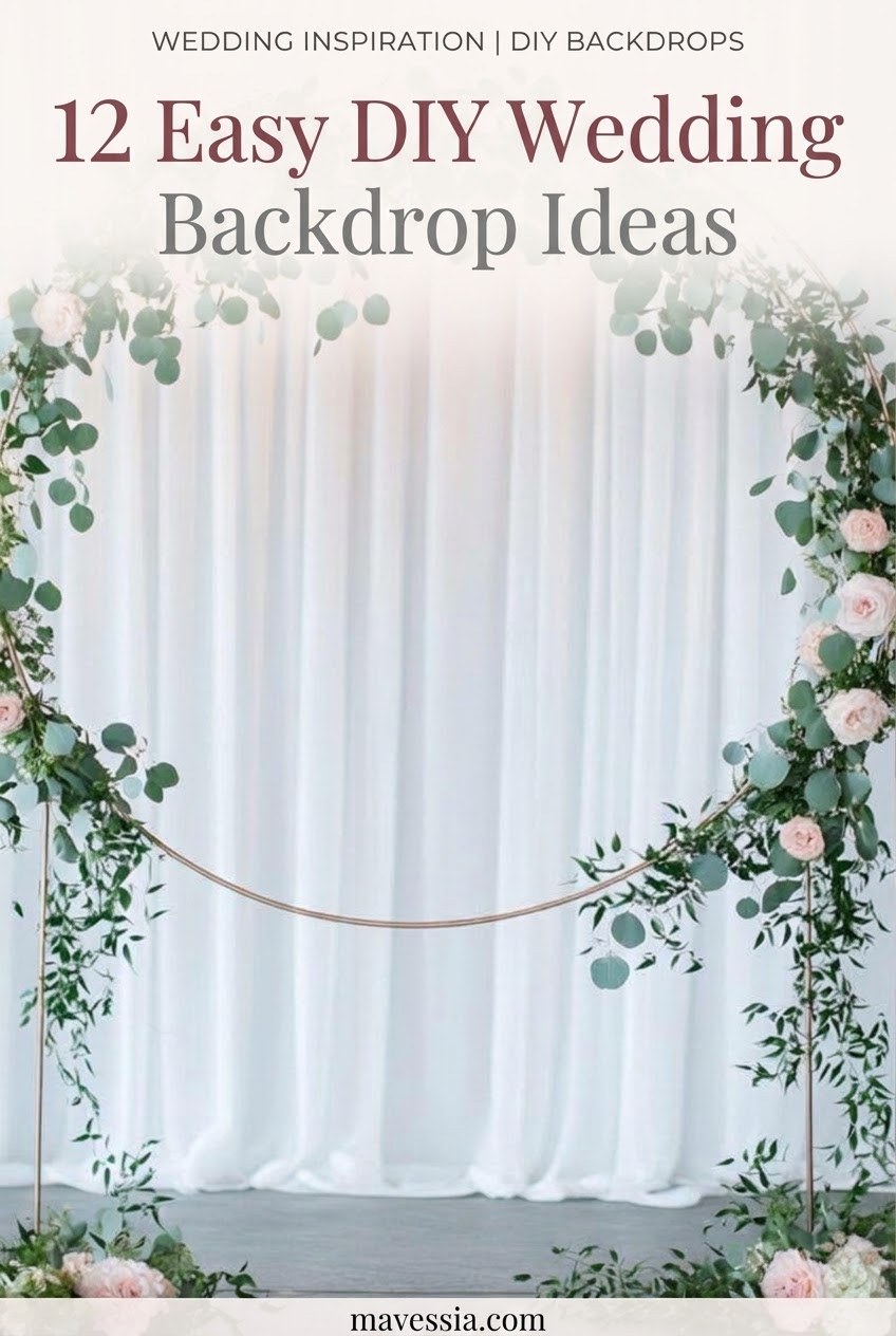 12 Easy DIY Wedding Backdrop Ideas