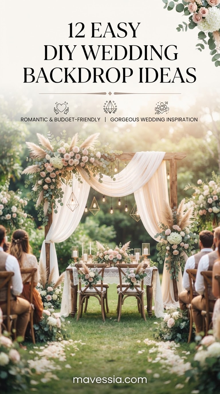 12 Easy DIY Wedding Backdrop Ideas