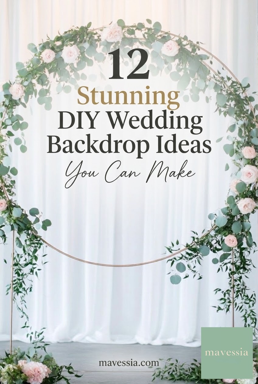 12 Stunning DIY Wedding Backdrop Ideas You Can Make