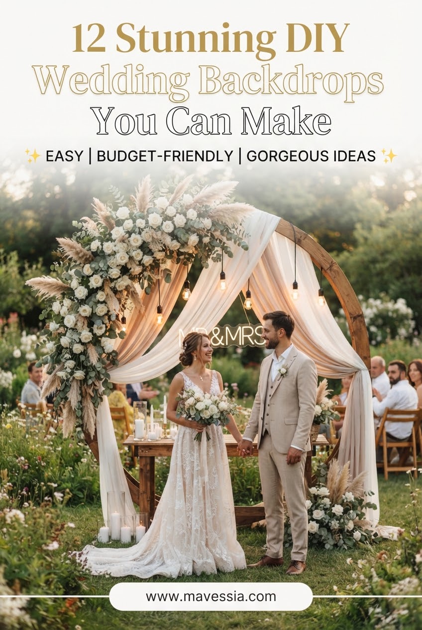 12 Stunning DIY Wedding Backdrops You Can Make