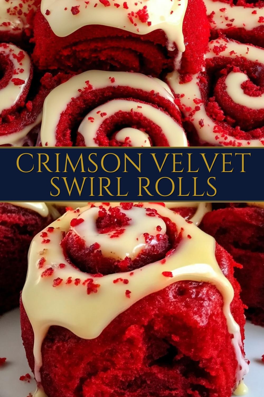 Crimson Velvet Swirl Rolls