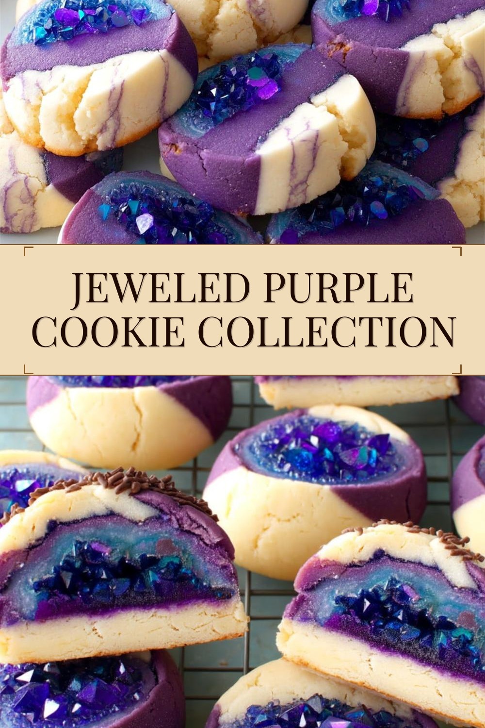 Jeweled Purple Cookie Collection
