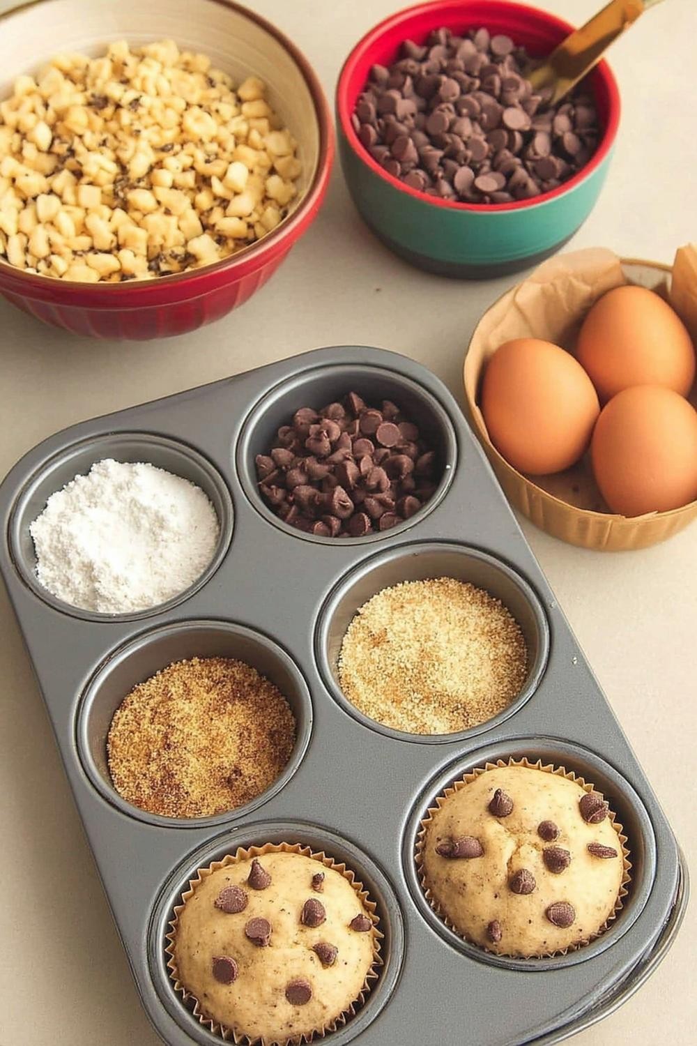 Muffin Tin Ingredient Display