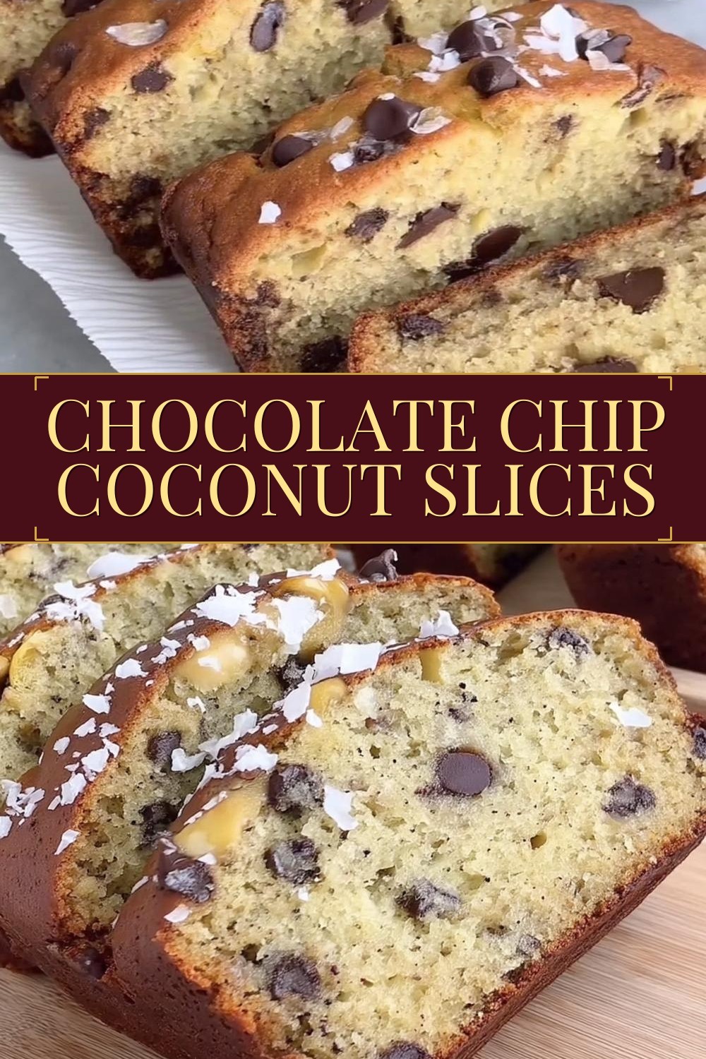 Chocolate Chip Coconut Slices