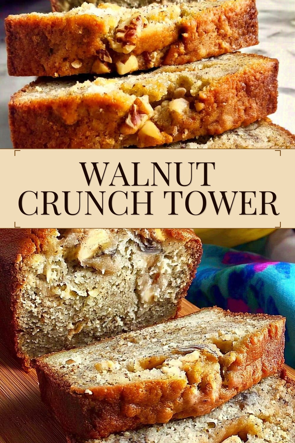 Walnut Crunch Tower