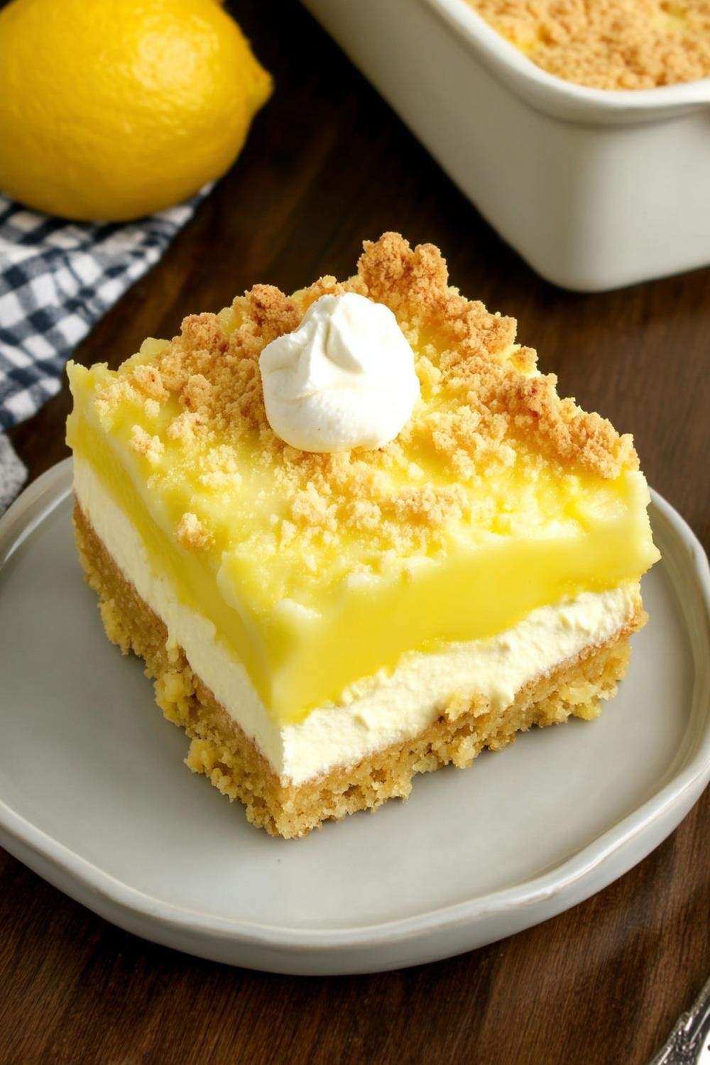 Layered Lemon Crumb Squares