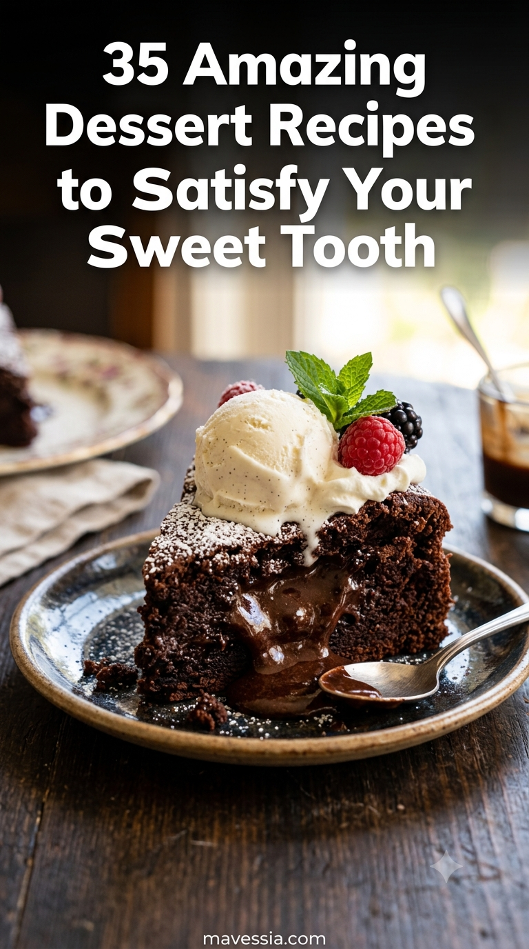 35 Amazing Dessert Recipes to Satisfy Your Sweet Tooth