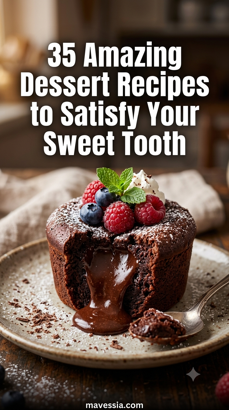 35 Amazing Dessert Recipes to Satisfy Your Sweet Tooth