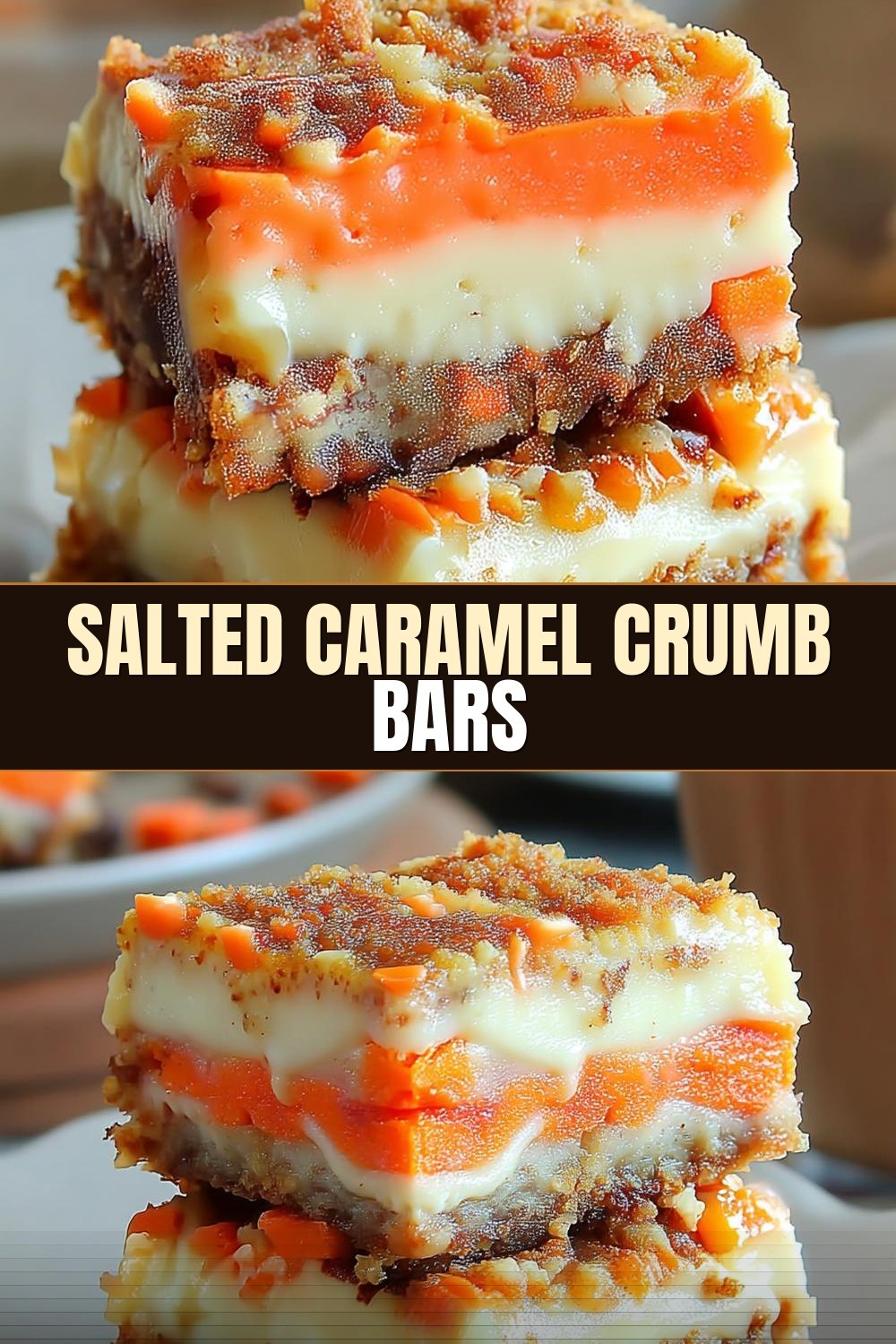 Salted Caramel Crumb Bars