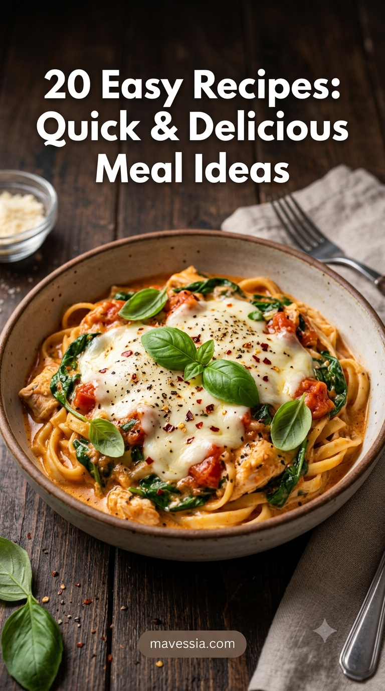 20 Easy Recipes: Quick & Delicious Meal Ideas