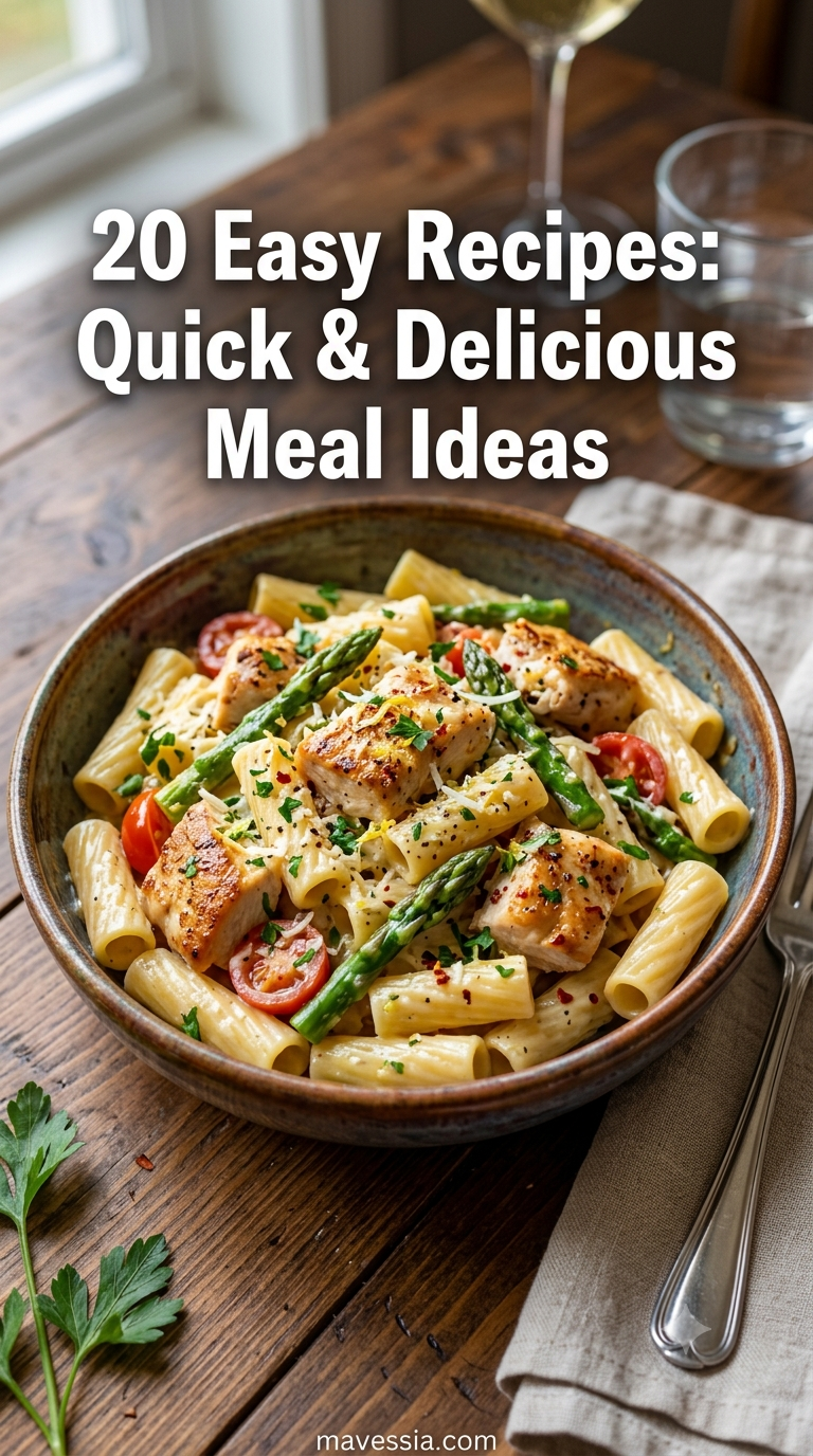 20 Easy Recipes: Quick & Delicious Meal Ideas