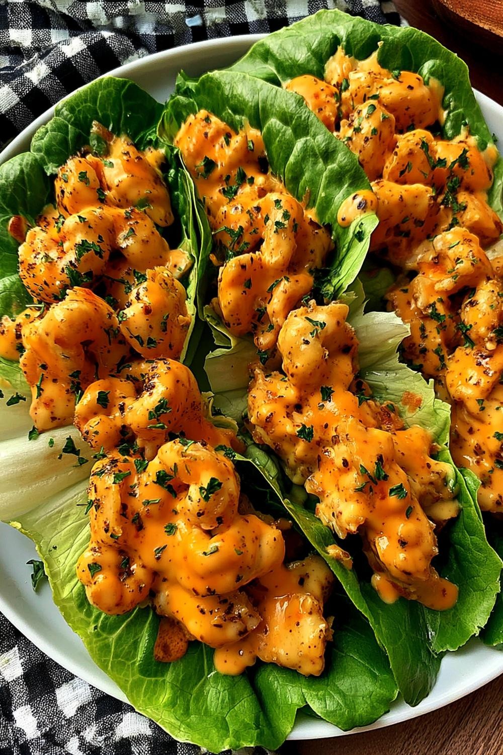 Orange Cauliflower Lettuce Cups