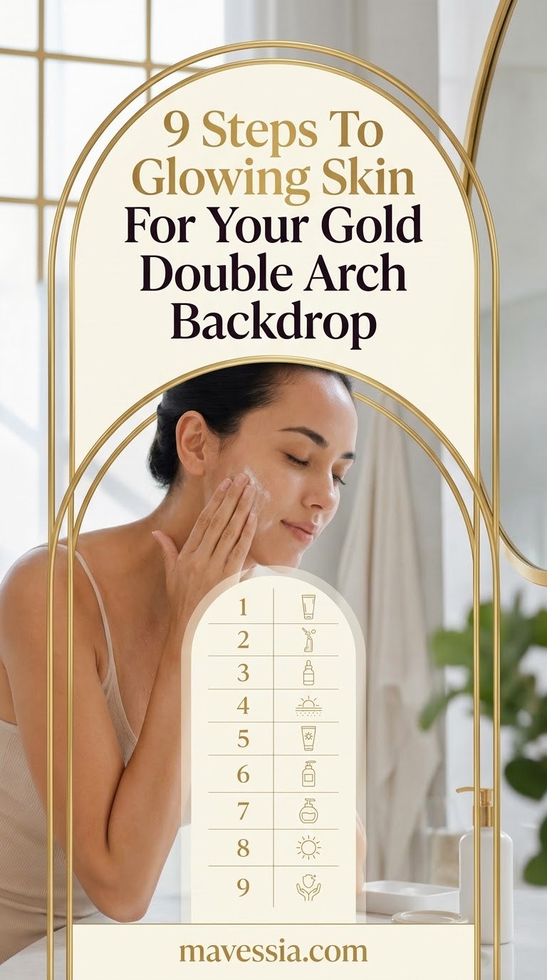 9 Steps To Glowing Skin For Your Gold Double Arch Backdrop