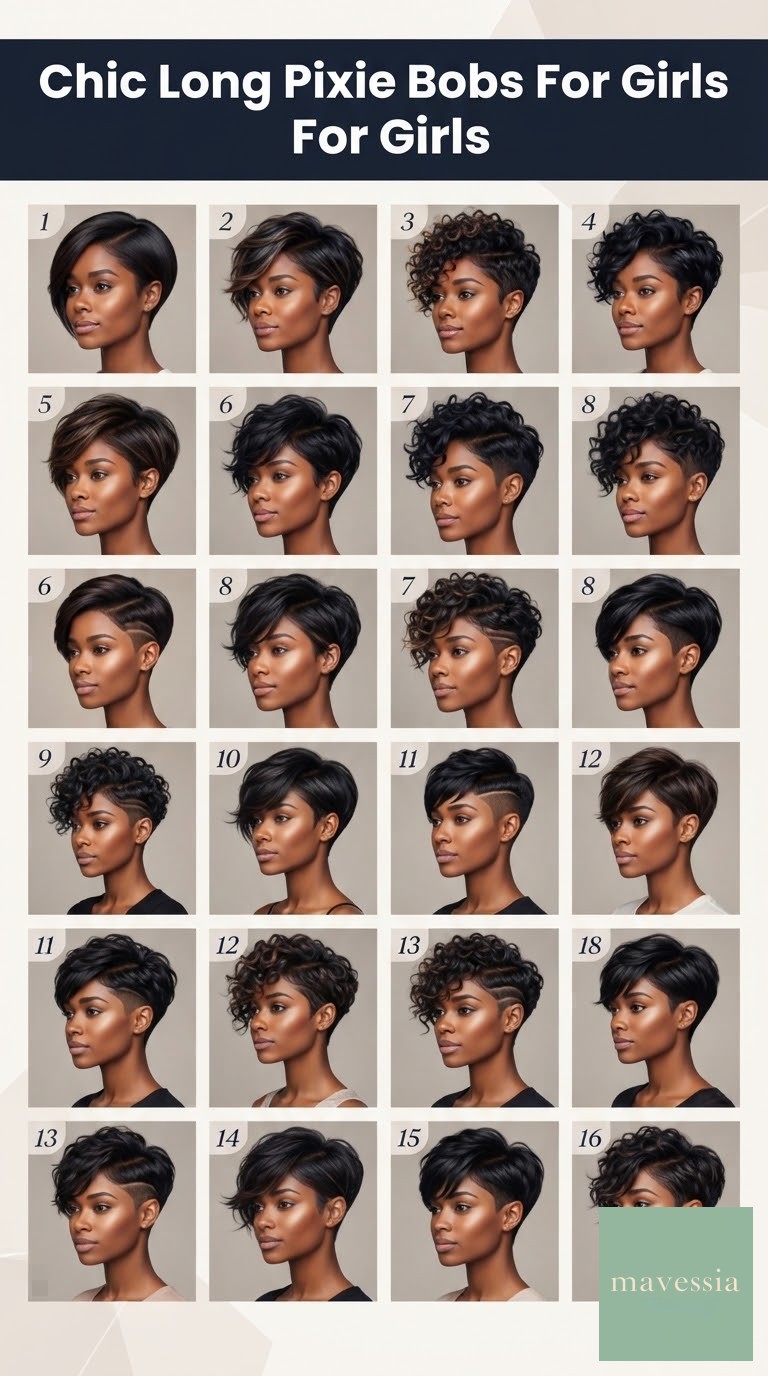 Chic Long Pixie Bobs For Girls