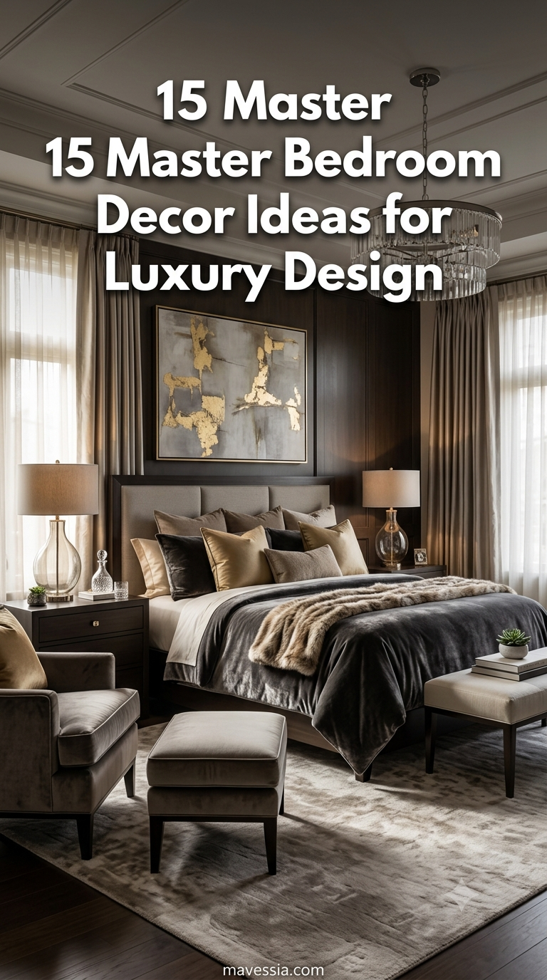 15 Master Bedroom Decor Ideas for Luxury Design