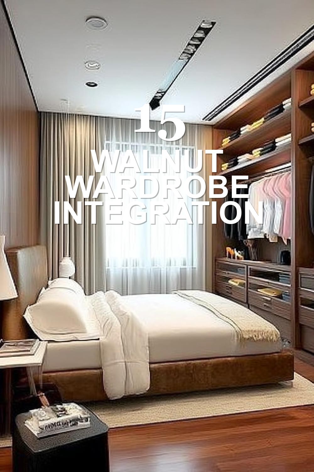 Walnut Wardrobe Integration
