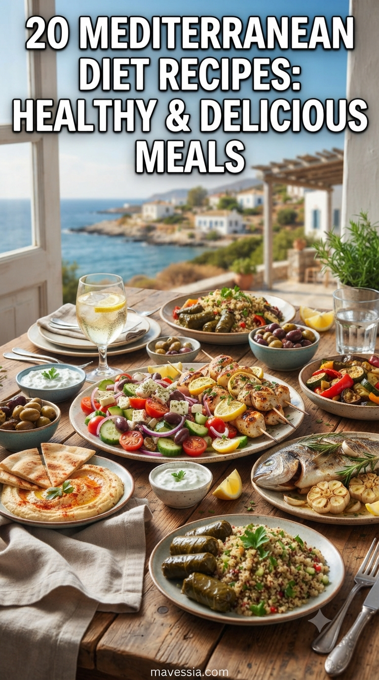20 Mediterranean Diet Recipes: Healthy & Delicious Meals