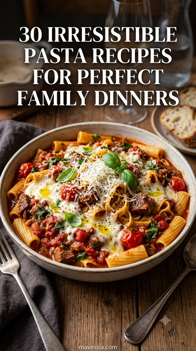 30 Irresistible Pasta Recipes for Perfect Family Dinners