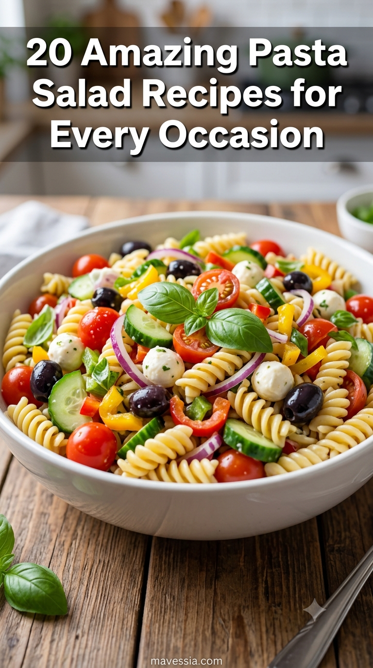 20 Amazing Pasta Salad Recipes for Every Occasion