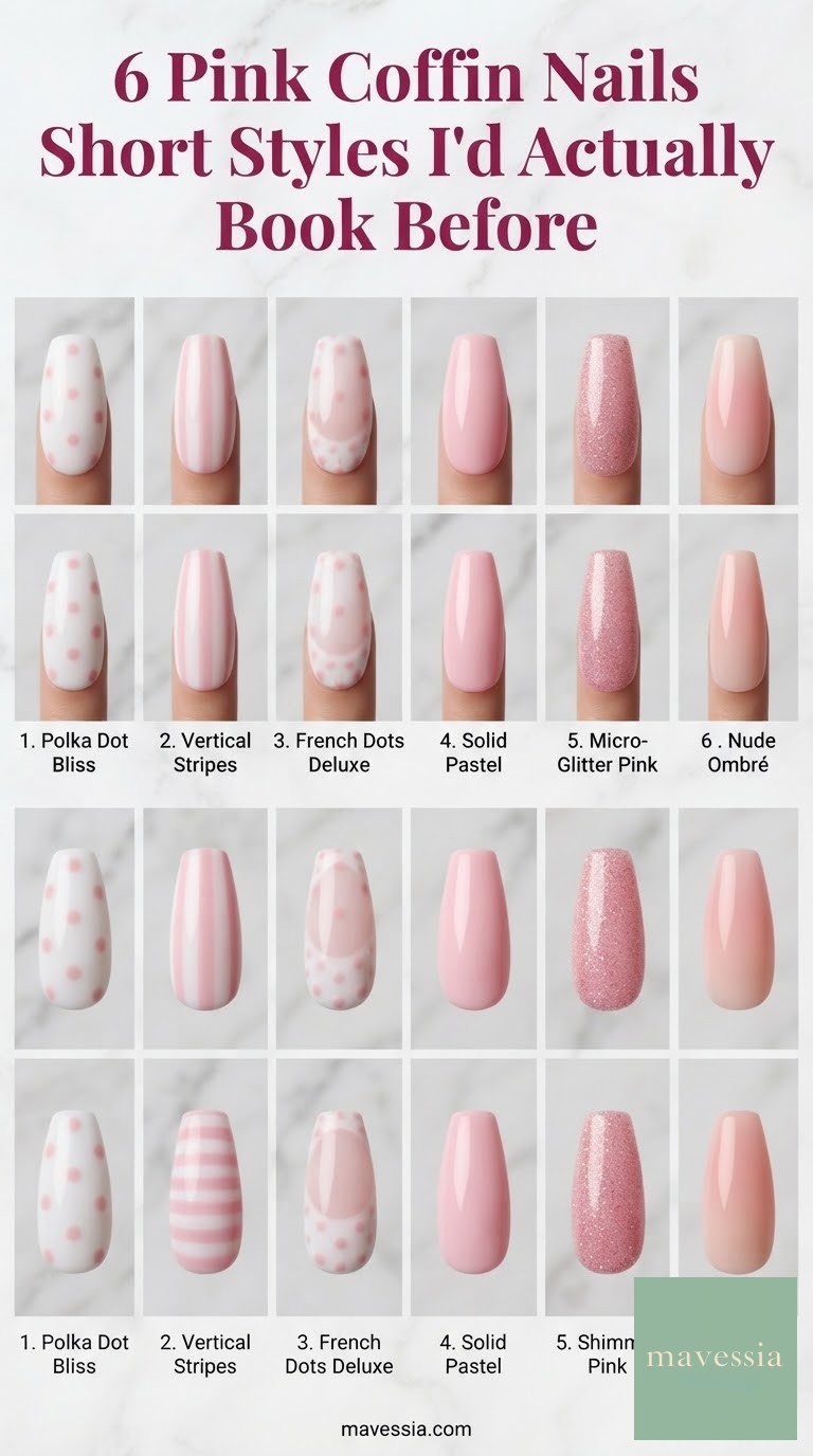 6 Pink Coffin Nails Short Styles I'd Actually Book Before