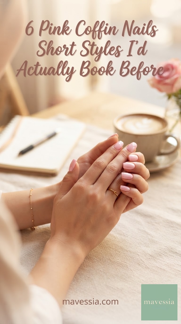 6 Pink Coffin Nails Short Styles I'd Actually Book Before