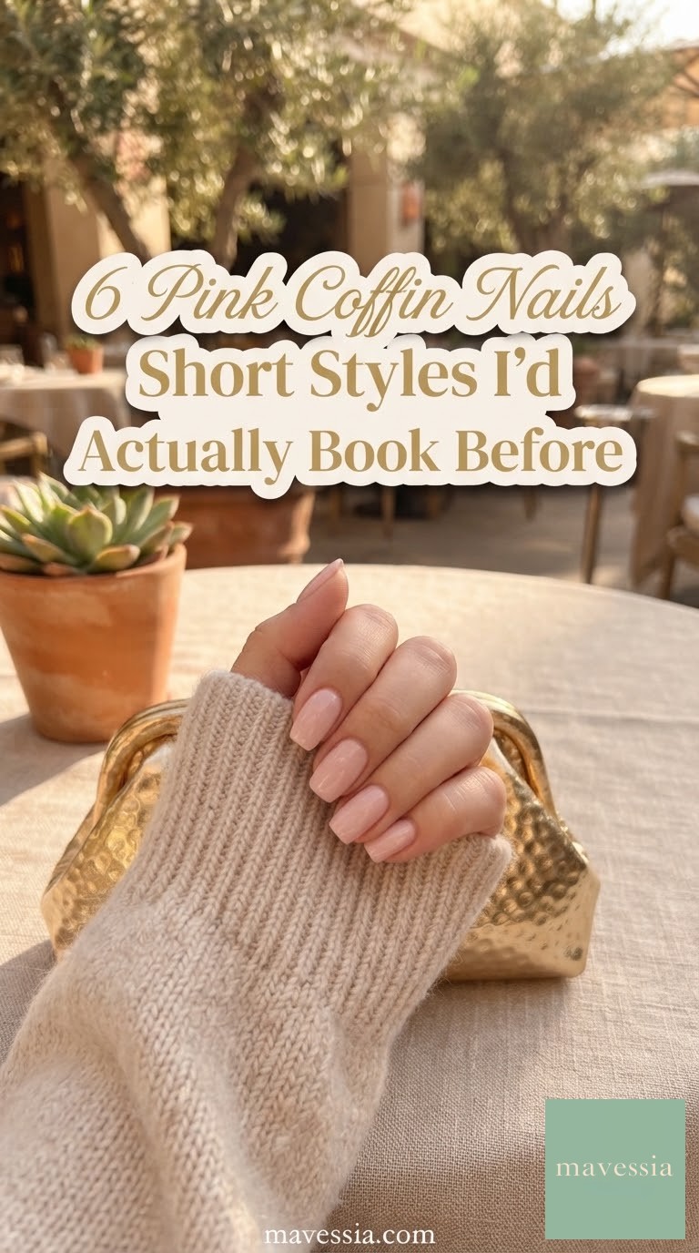 6 Pink Coffin Nails Short Styles I'd Actually Book Before
