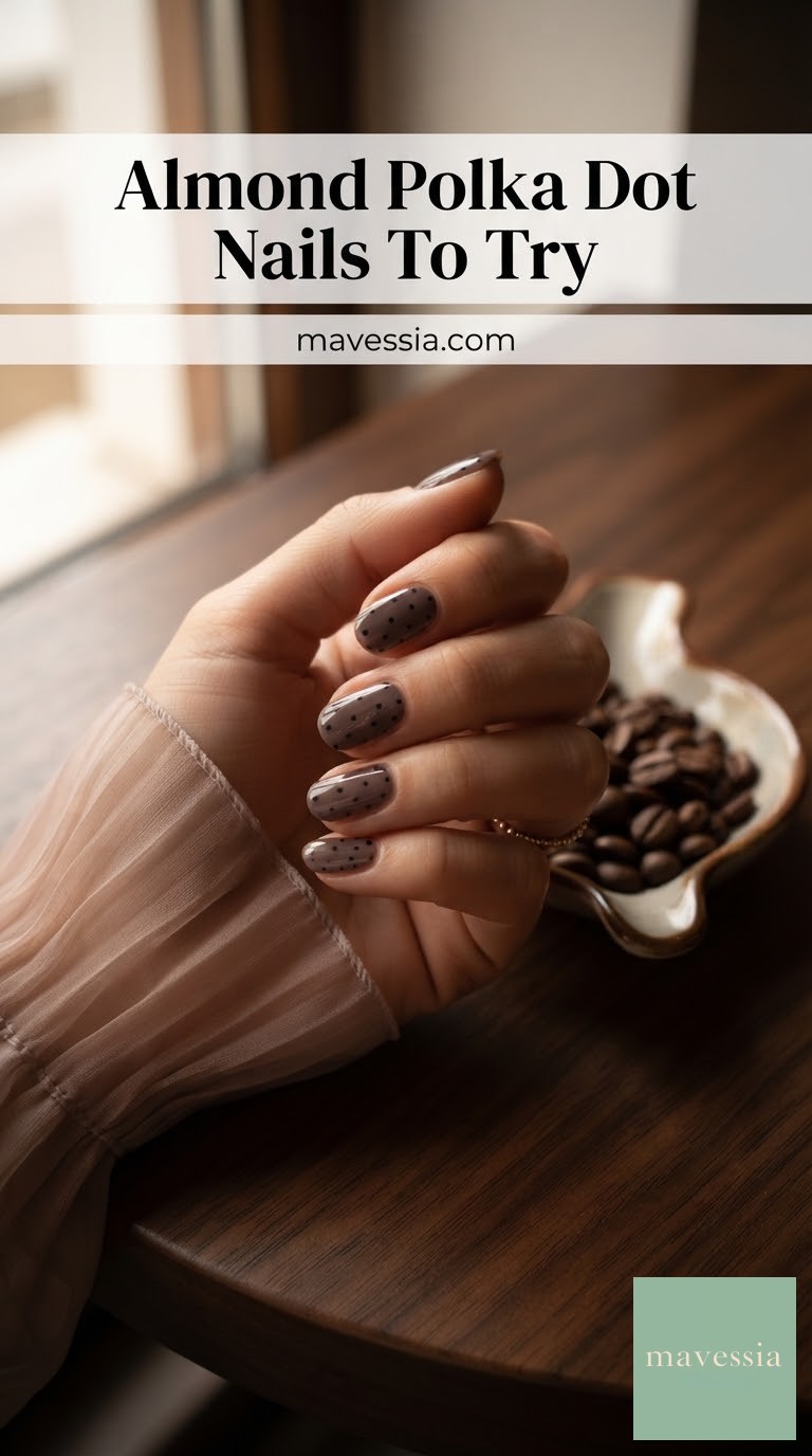 Almond Polka Dot Nails To Try