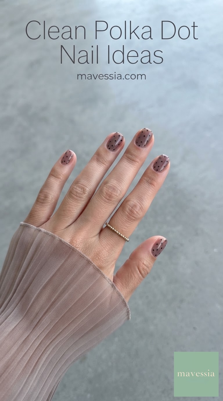 Clean Polka Dot Nail Ideas