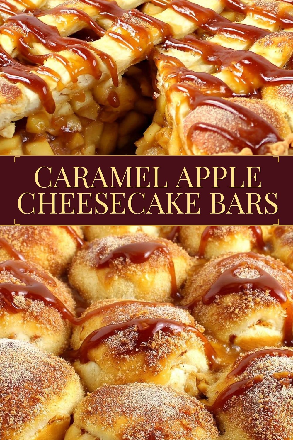 Caramel Apple Cheesecake Bars