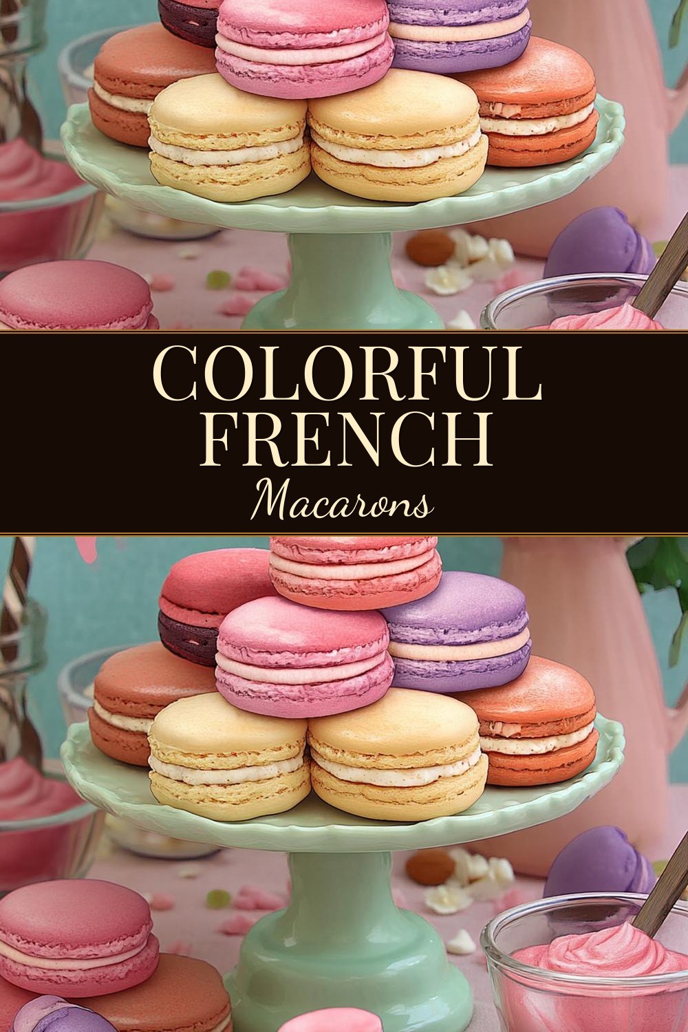 Colorful French Macarons