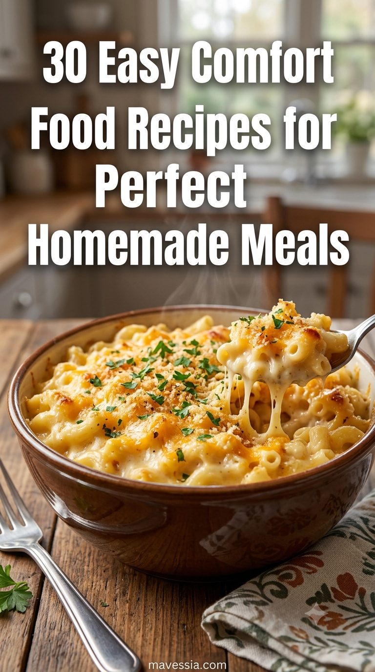30 Easy Comfort Food Recipes for Perfect Homemade Meals