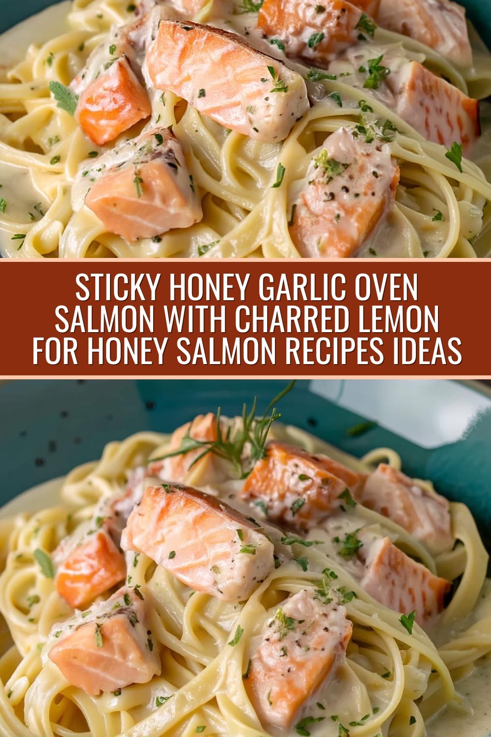 Sticky Honey Garlic Oven Salmon with Charred Lemon for honey salmon recipes ideas