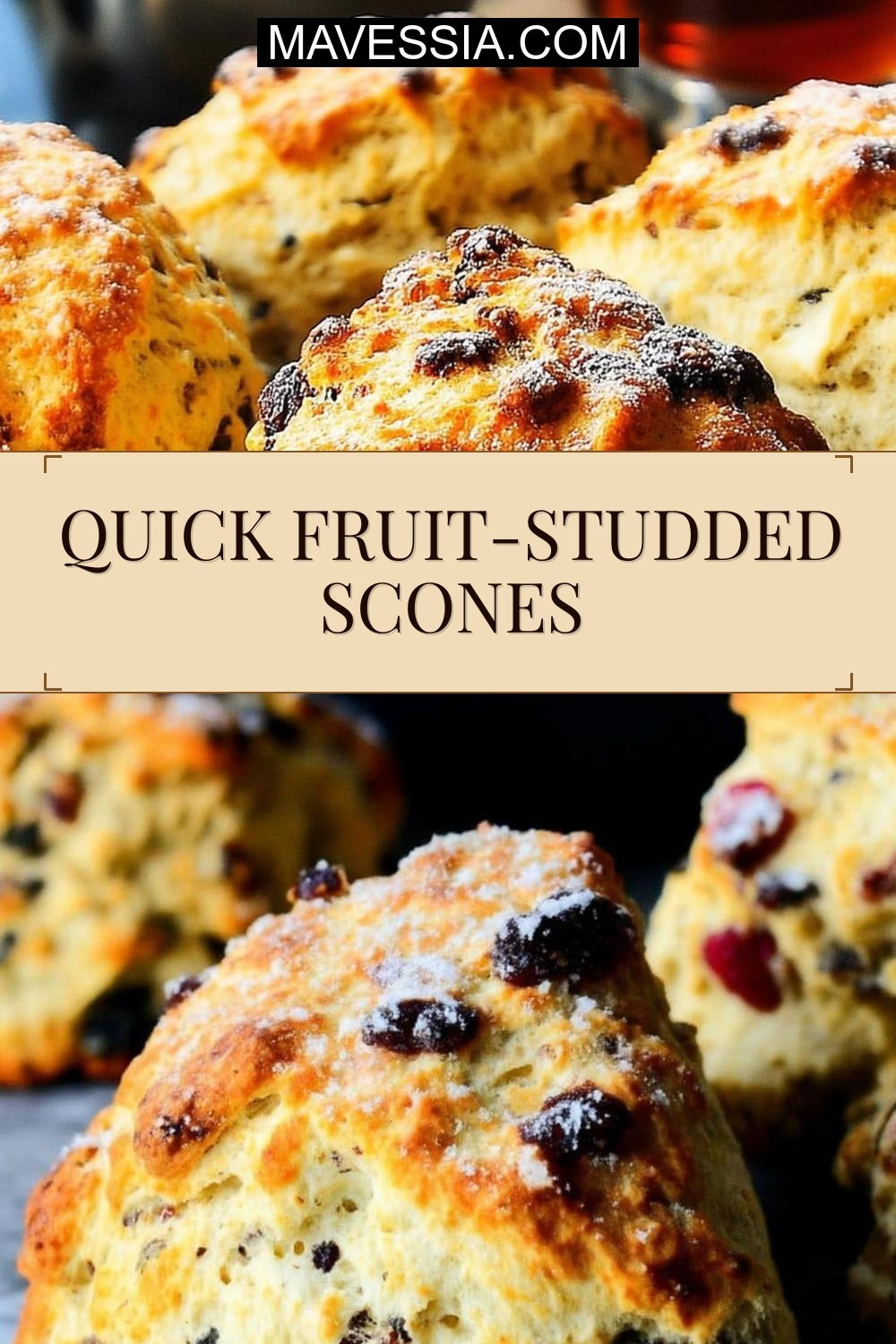 Quick Fruit-Studded Scones